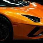 orange sports car