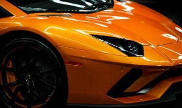 orange sports car