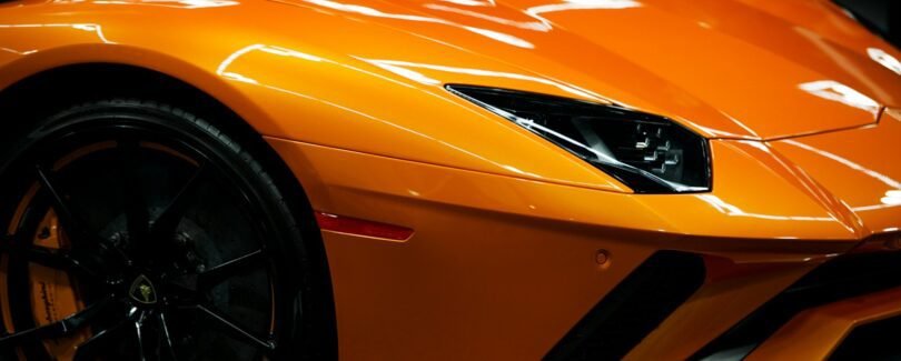 orange sports car